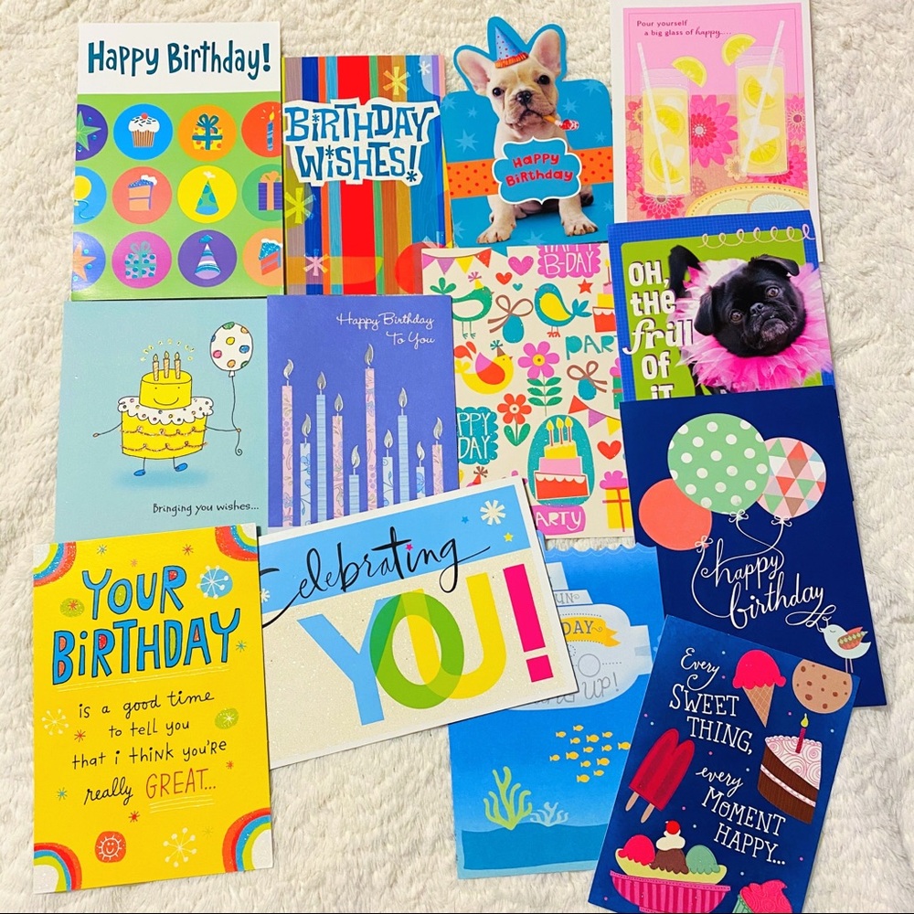 25 NEW Assorted Hallmark Birthday Cards